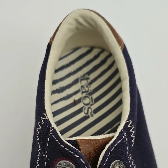 Taos Footwear Starburst Navy Blue and White Sneakers Size 9.5 - Picture 3 of 13